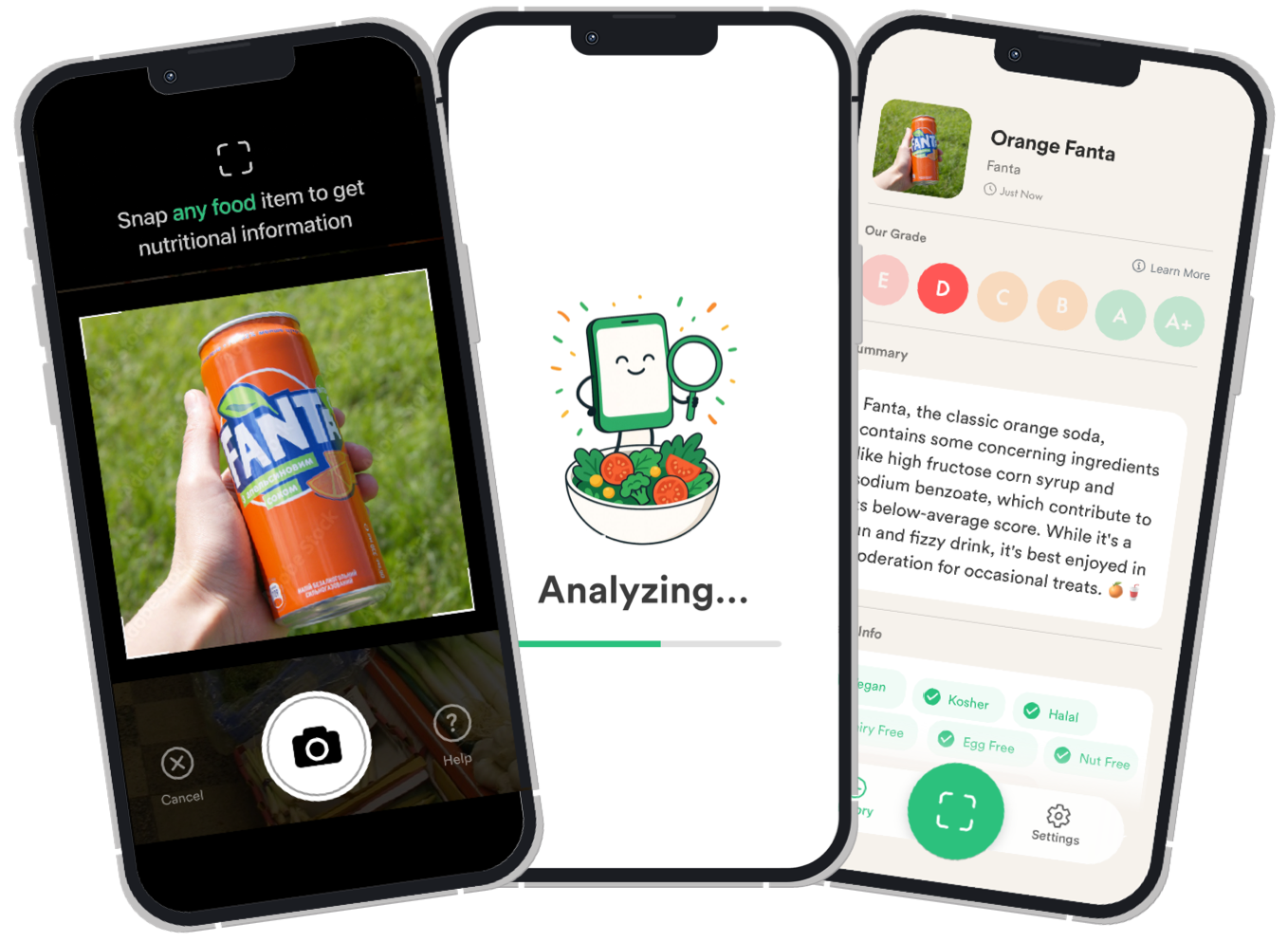 Foodiescan AI Analysis Interface